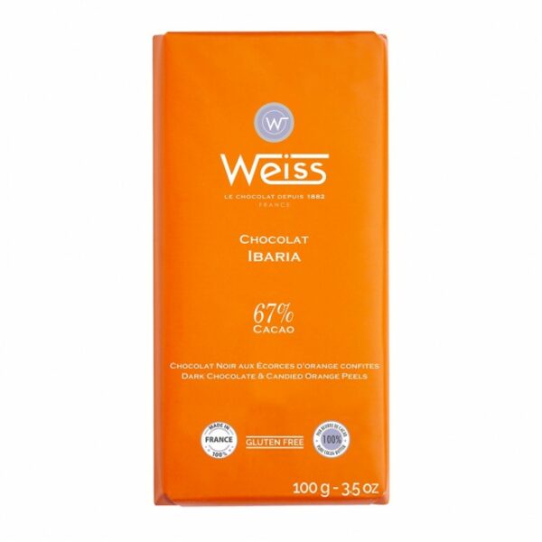 Tablette Weiss Chocolat Orange Ibaria