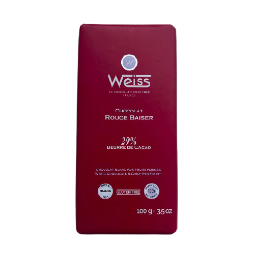 Tablette Weiss Chocolat Rouge Baiser